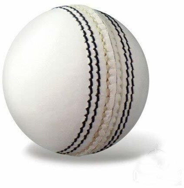 HOC Cricket White Leather Ball (2 Piece Ball) For Cricket Leather Bat Cricket Leather Ball(Standard, Pack of 1, White)