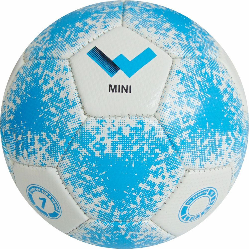 Wasan Mini Football Size 1- Sky Blue|Durable Kids Soccer Ball for Outdoor& Indoor Play Baseball(Standard, Pack of 1, White, Blue)