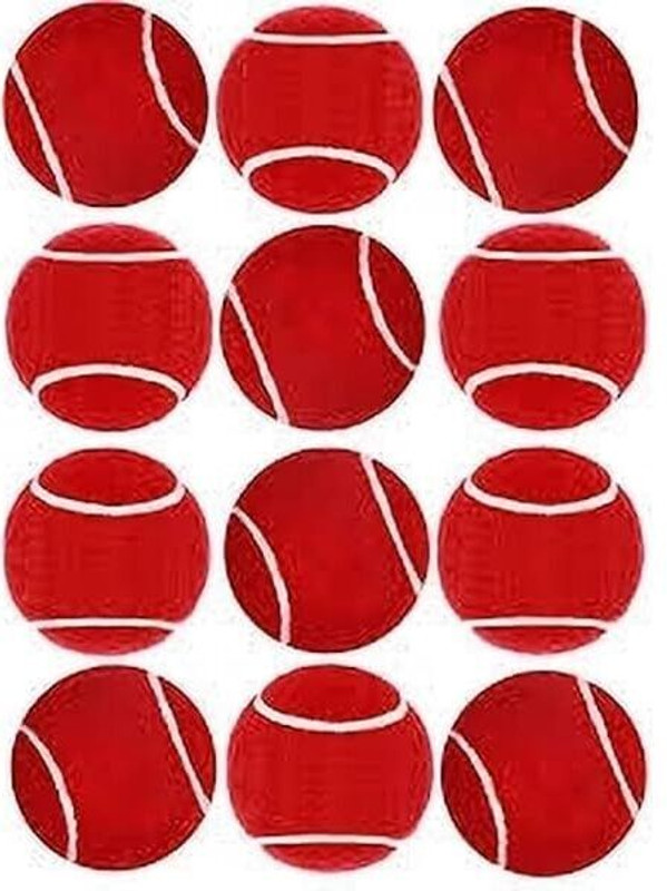 VSM New Model Proffesional Red Tennis Ball For Beginner, Practice, Training Tennis Ball(Standard, Pack of 12, Red)