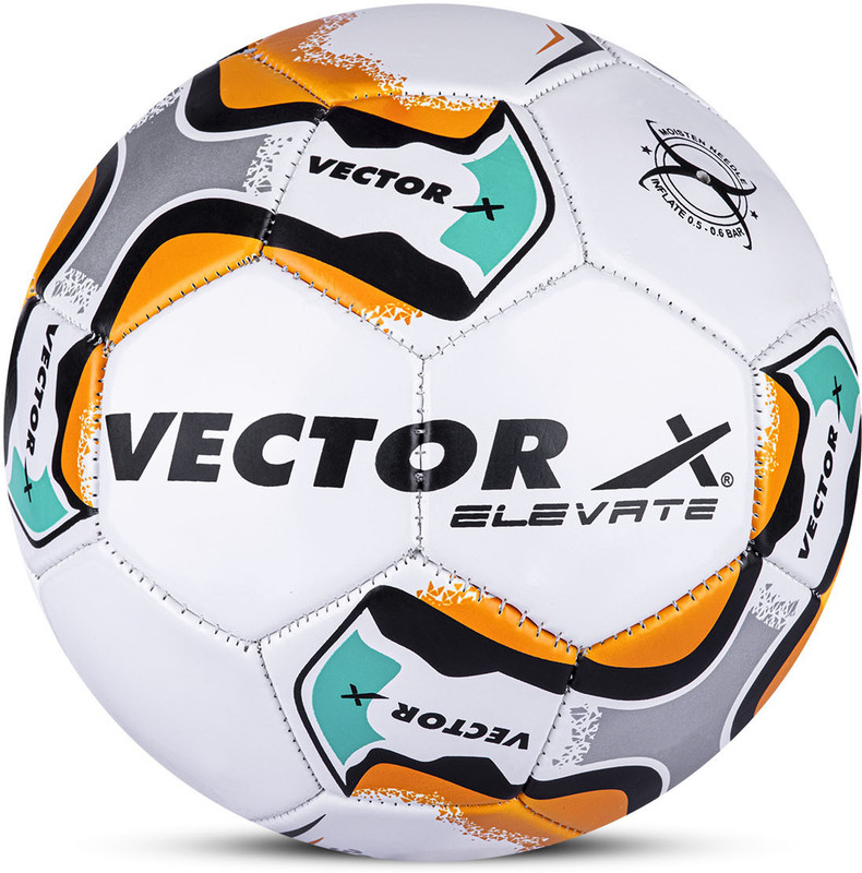 VECTOR X Elevate Machine Stitched Football - Size: 5(Standard, Pack of 1, Orange)