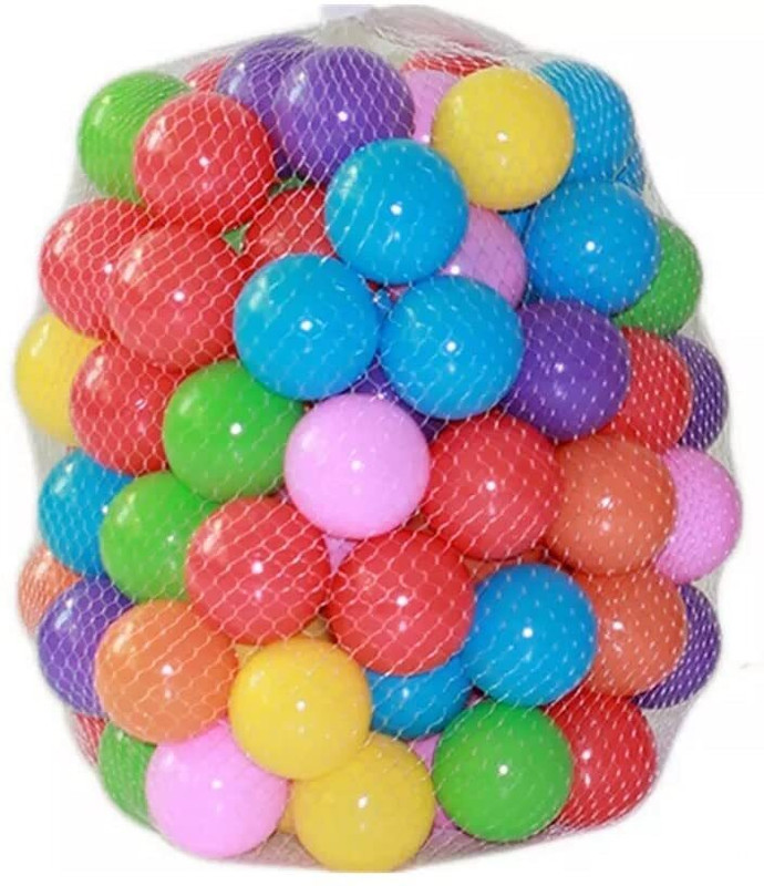 KRUM Colorful Plastic Balls for Kids Cricket Training Ball(Standard, Pack of 200)