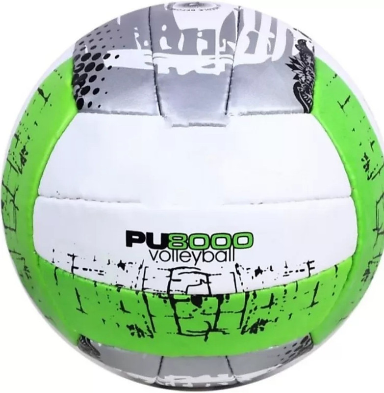 radion green pu 5000 hand stiches vollyball Volleyball - Size: 5(Standard, Pack of 1)