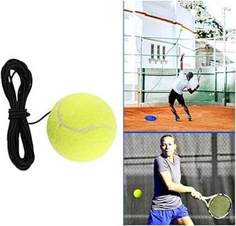 DRESWICT BREEZT TOY Tennis Rebound solo practice ball Tennis Ball Tennis Ball(Kids, Pack of 2, Multicolor)