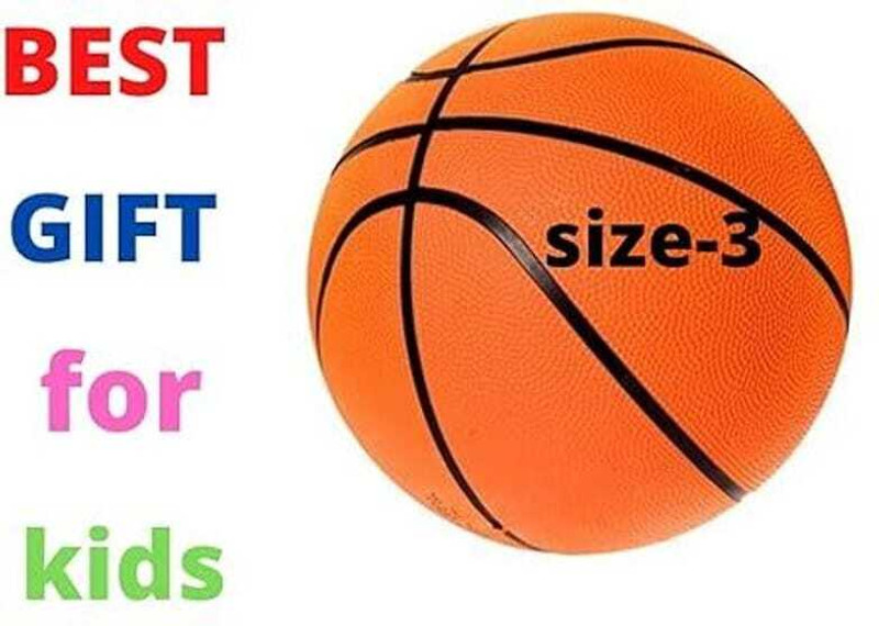 SYNCO Young Champ Series | for Kids age 4-8 years | Soft Rubberised | Green Black Basketball - Size: 3(Kids, Pack of 1)