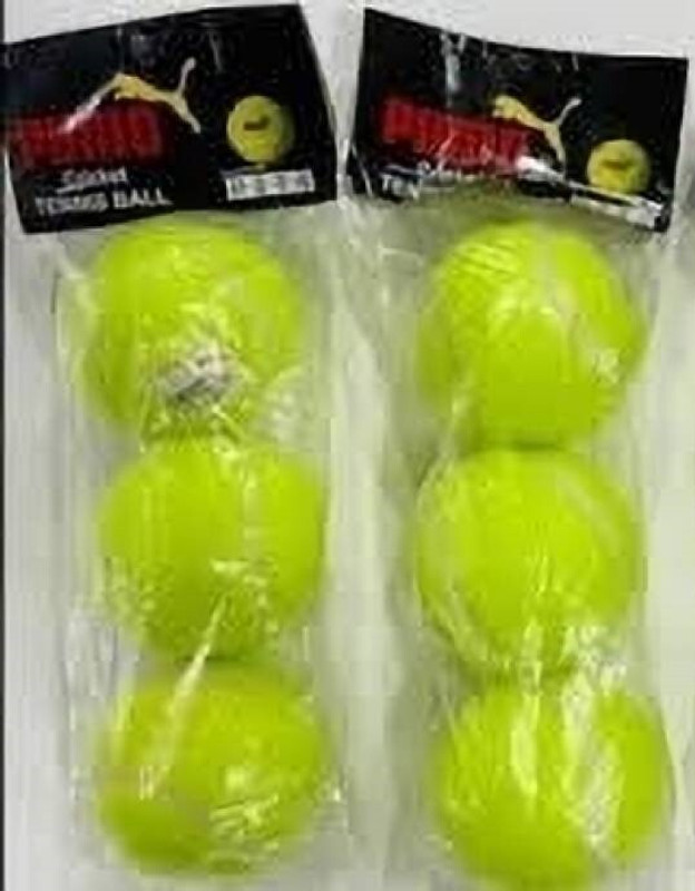 PIXPLAY Tennis Ball Pack, Set of 6 Tennis Ball(Standard, Pack of 6, Multicolor)