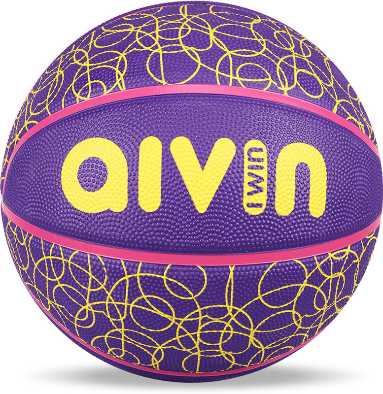 AIVIN N’WAAB | Strong Bounce | Superior Grip | Molded Durable Rubber Basketball - Size: 7(Standard, Pack of 1, Beige)
