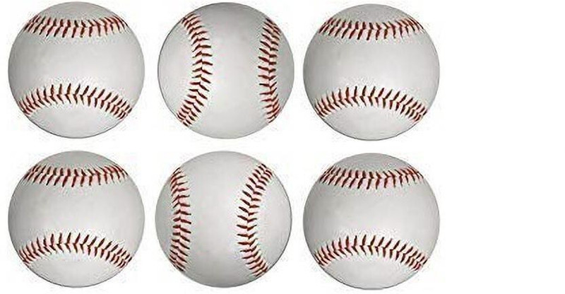 Forgesy Baseball (White) Baseball(Standard, Pack of 6, White)