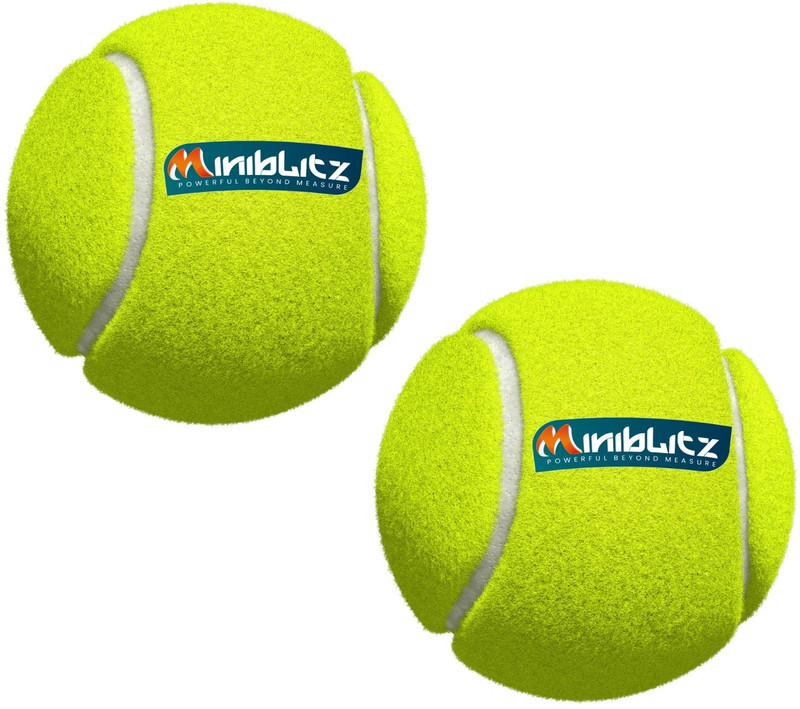 MINIBLITZ Soft Cricket Tennis Balls for All Age Group for Indoor/Outdoor Street Tennis Ball(Standard, Pack of 2)