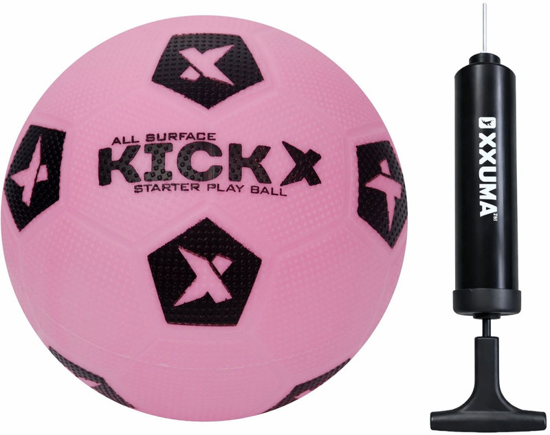 XXUMA Kids Home Play Balll with Pump Football - Size: 5(Kids, Pack of 1, Yellow)