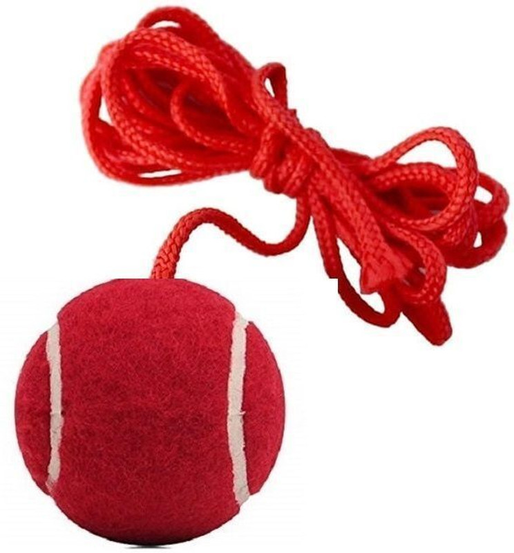 VSC VSCCricket Hanging Tennis Ball , 3.5 Meter Rope Cricket Training Ball(Standard, Pack of 1, Red)