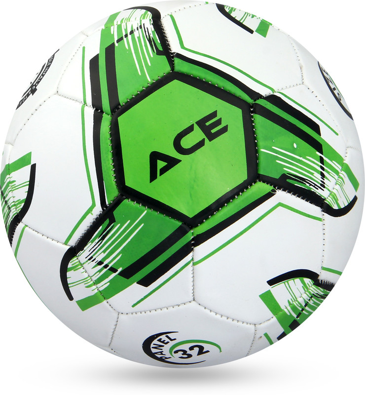 Memba Football (Ace) Machine Stitched 32 Panel Football - Size: 3 Football - Size: 3(Kids, Pack of 1, Red, White)
