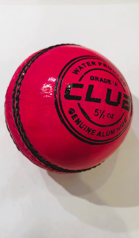 GAMES INDIA Pink Club 4 Piece Cricket Ball Cricket Leather Ball(Standard, Pack of 1, Pink)