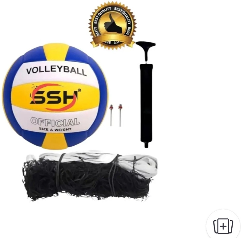 SHORYA Present REDSSH Volleyball-Kit FOR Age-13+ VOLLEYBALL WITH PUMP AND NET SIZE-4 Volleyball - Size: 4(Standard, Pack of 1)