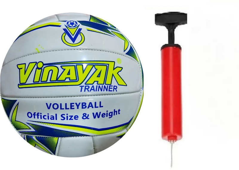 radion volleyball machine orange with air pump Volleyball - Size: 4(Standard, Pack of 2)