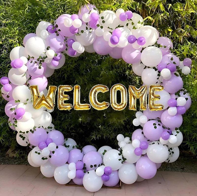NATA BALLOON Solid Welcome Party Home Decoration Kit (Pack of 69) Balloon(Multicolor, Pack of 69)