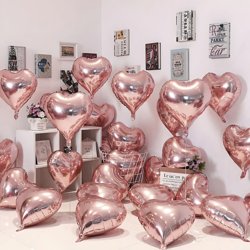 ZAMBOOREE Solid VALENTINE-6 (20 RG DIL + 2 R) Balloon(Red, Pack of 20)
