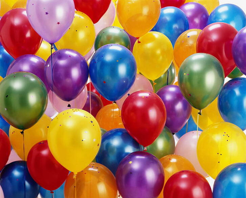 PARTY BREEZE Solid Metallic multi colour Birthday Anniversary party baby shower decorations items Balloon(Multicolor, Pack of 100)