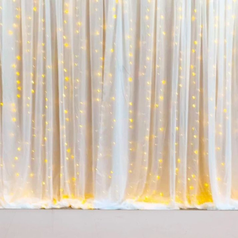 FLIPZONE Printed White Backdrop Curtain With Light for Birthday, Anniversary decoration combo Balloon(White, Pack of 6)