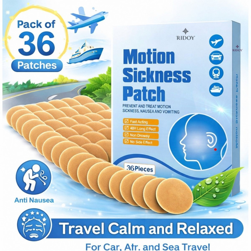 RIDOY Anti Vomiting Patch | Maximum Anti Vomiting Patch Support Edition - Encourages Bandage Protector(Adult Neck)