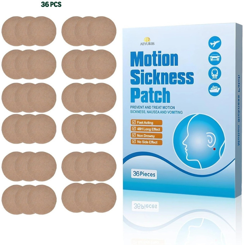 AEYURBS Motion Sickness Patch Kids Travel Patch Bandage Protector(Adult Back, Hand, Knee, Neck)