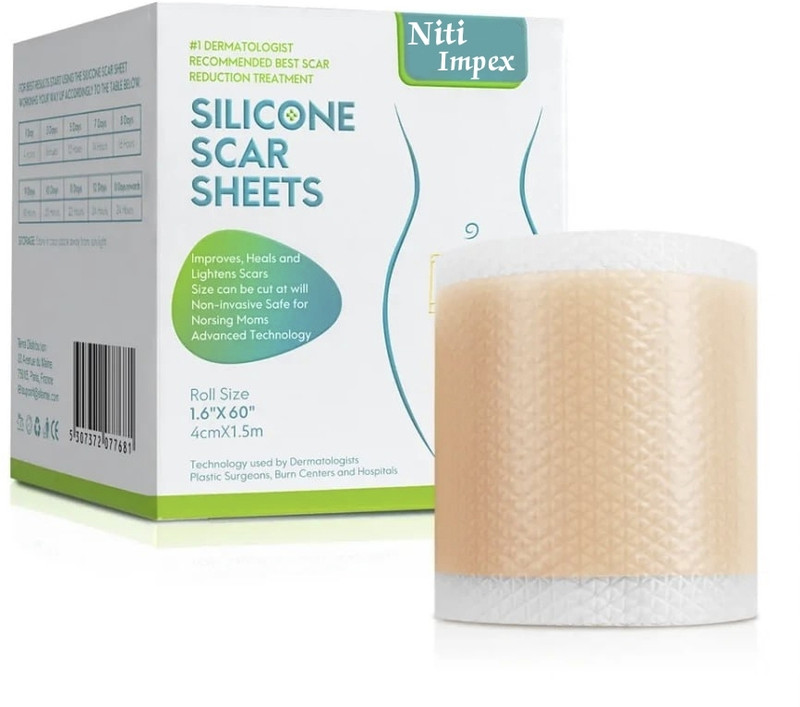NITI IMPEX Scars and Keloids Caused by Surgery, Pain-Free Removal, Water-proof Bandage Protector(Adult & Kids Back, Hand, Knee, Neck, Short Leg, Medium Arm)