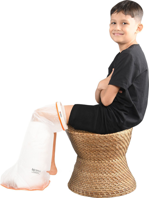 Malu Healthcare Waterproof Leg Cast Cover for Shower Reusable Leak Proof Anti-Slip Cast Cover Bandage Protector(Kids Short Leg)