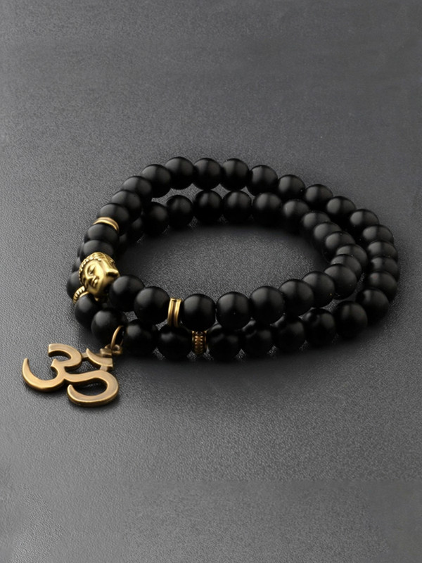 YELLOW CHIMES Stone, Alloy Beads Gold-plated Bracelet - Flat 68% Off