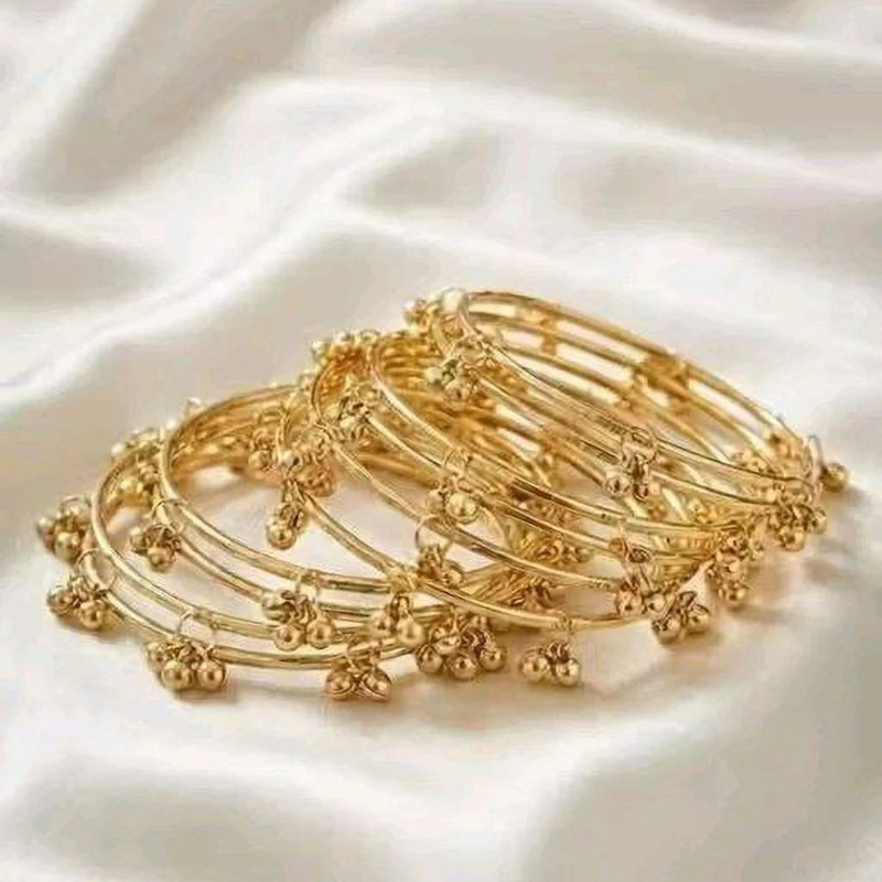 Kavy Studio Brass Gold-plated Bangle Set