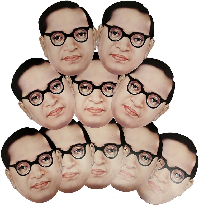 THE ICANS AMBEDKAR FACE MASK (10 PCS) Banner(0.8 ft, Pack of 1)