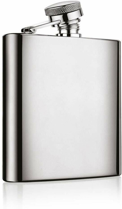 BARDECOR Stainless Steel Hip Flask – Leak Proof, Pocket-Friendly Steel Hip Flask(204 ml)