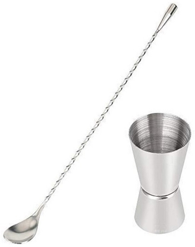 Dynore Dynore Teardrop Twisted Design Bar Spoon 1 - Piece Bar Set(Stainless Steel)