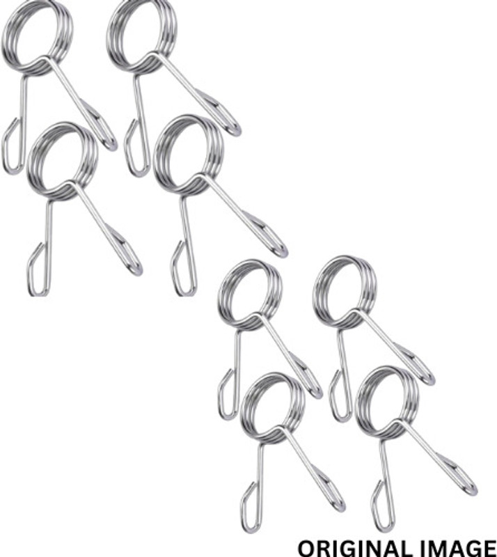 ABSSports 8 pcs Spring Clip Collars 2 Inch Olympic Barbell Clamps Dumbbell Weight Bar Weight Lifting Bar(Silver)