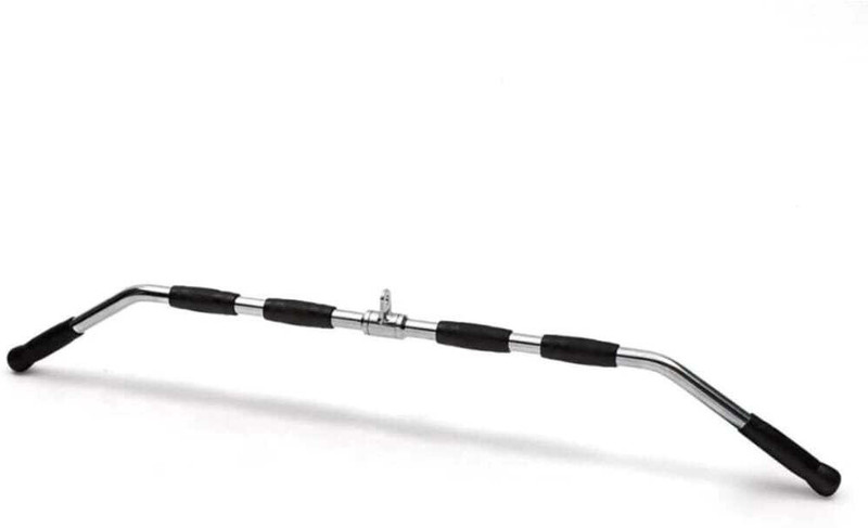 FW Sports Luxery High Pully Lat Pull Down Wide Grip 48inch With Safety Lock Multi-training Bar(Silver, Black)