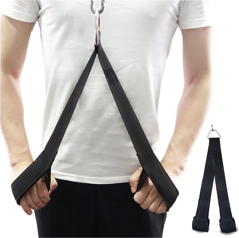 IRIS Tricep Cable Strap - DynamiNeoprene Handles for Cable Crunch Multi-training Bar