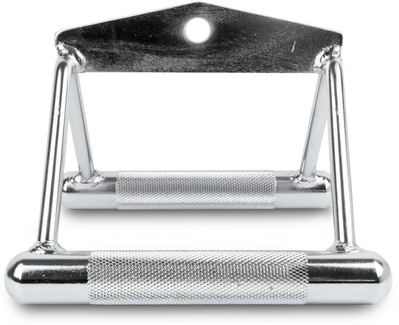 ABSSports Multi Gym Double Seated Row V Handle for Cable Attachment Multi-training Bar(Silver)