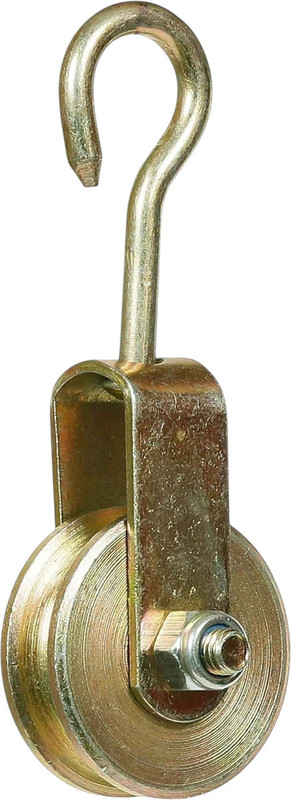 zenithfitness Solid Metal Rolar Pulley with Hook for Lifting Rope, Gym, Pull up Bar, Gold Multi-training Bar(Gold)