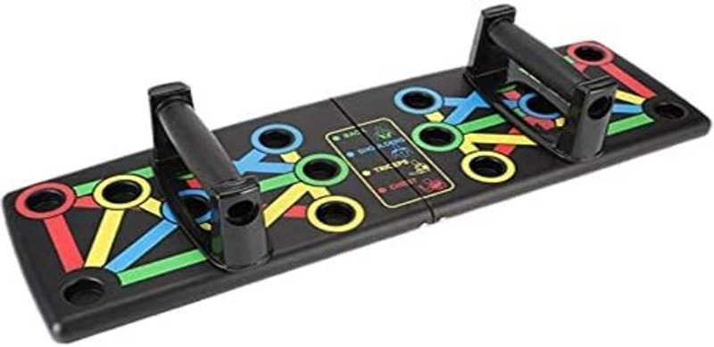 Da Novira Foldable Push-Up Board Multi-Function workout equipment For Men & Women_03 Push-up Bar(Multicolor)