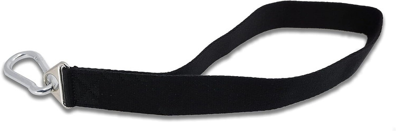Leosportz Arm Wrestling Strap New Attachment - Two Lengths in One Weight Lifting Bar(Black)