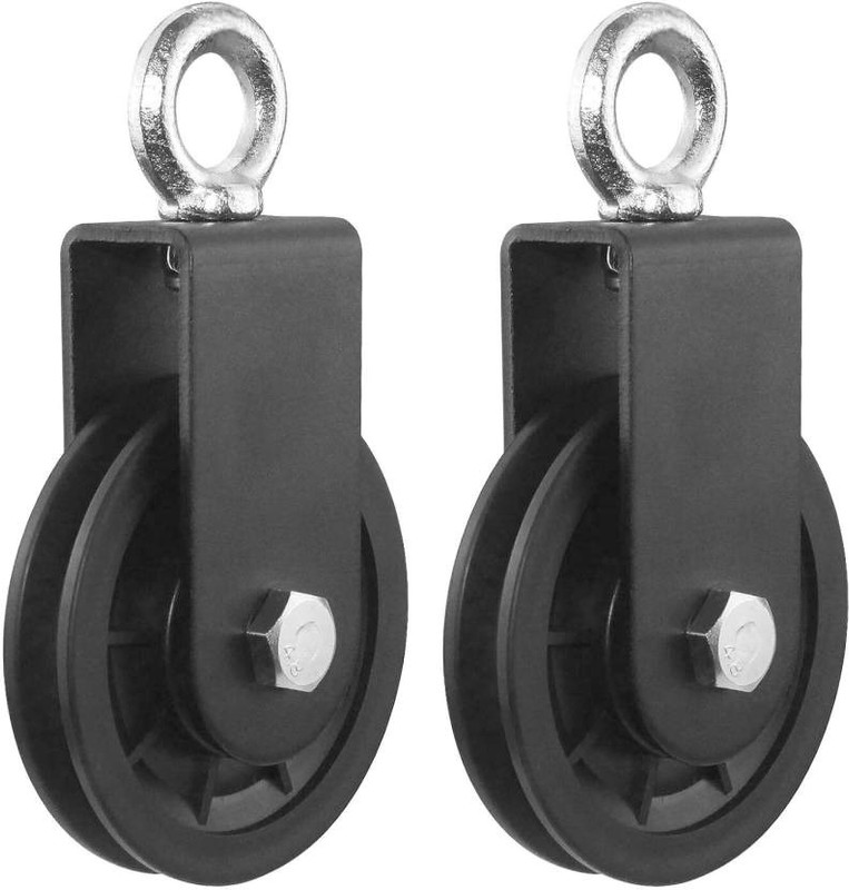 Dinetic 2 Pack Nylon Gym Cable Pulley Wheel for LAT Lift Pulley System For Home Gym Multi-training Bar