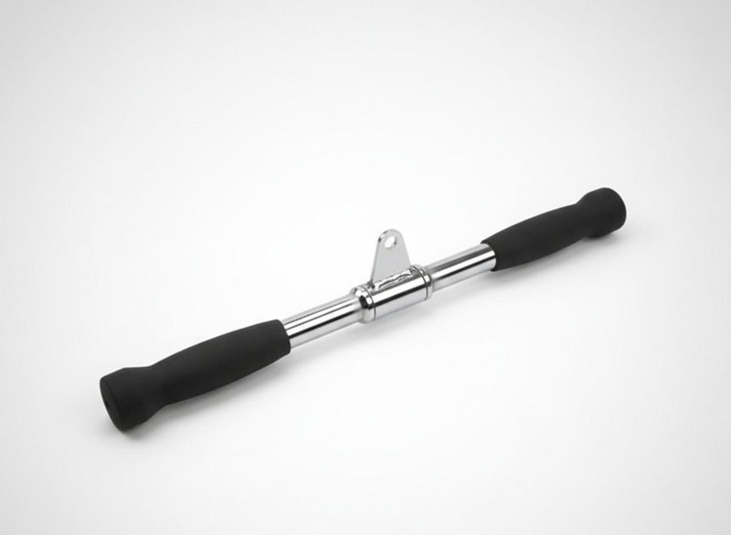 gymfreak Pro-Grip Rotating Straight Bar Cable Attachment for Biceps Triceps Gym Multi-training Bar(Silver)