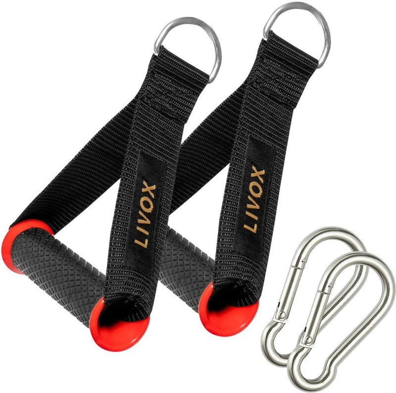 LIVOX D handle cable attachments with snap hooks Triceps Bar