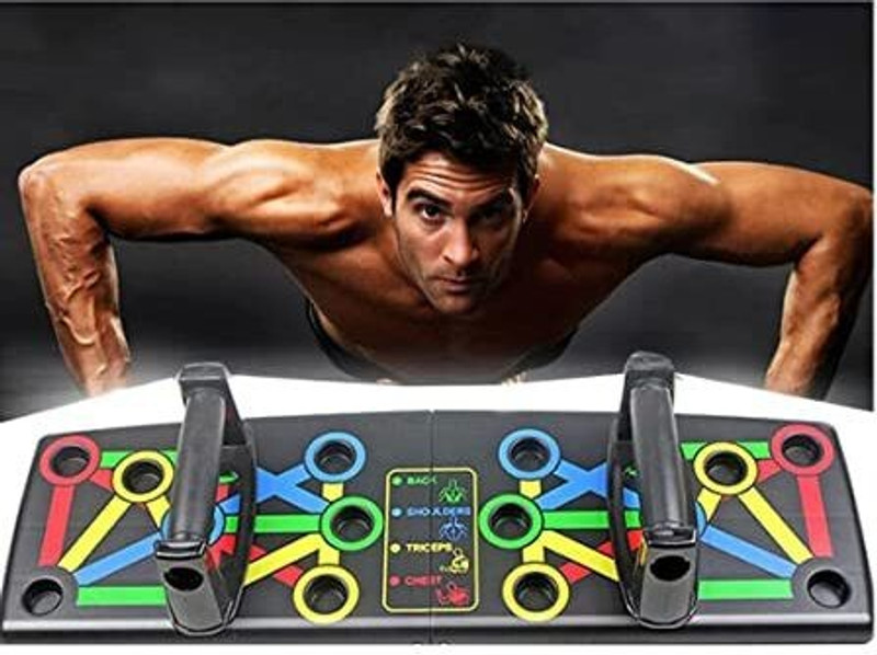 GVJ TRADERS Foldable Pushup Stand Board Push-up Bar(Multicolor)