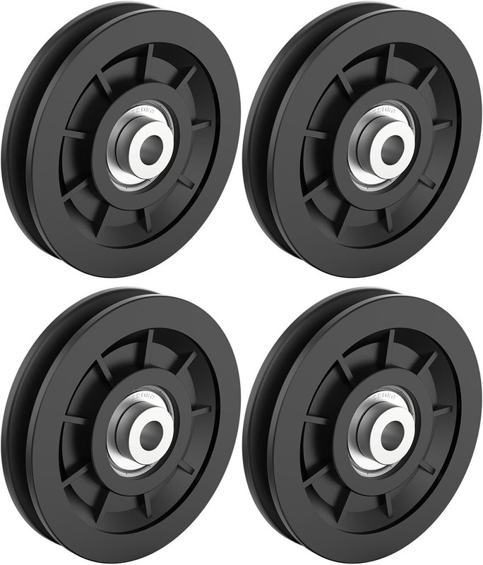 HOUSE OF COMMON Universal Nylon Bearing Pulley Wheel Replace for Gym Equipment Part Merchine Multi-training Bar