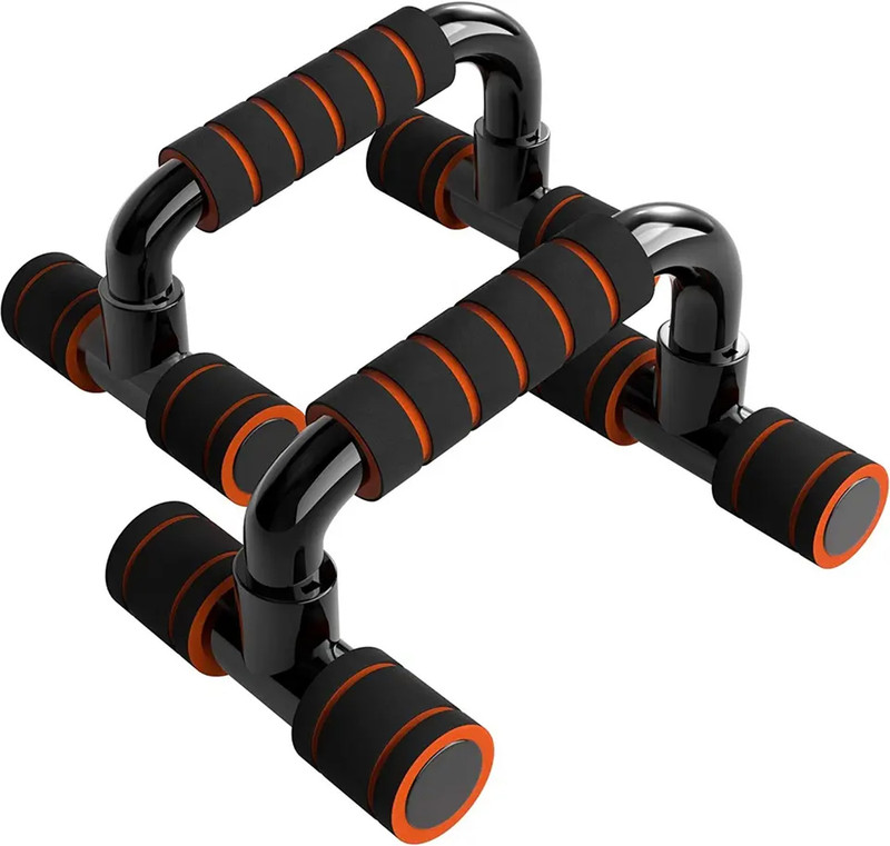 ALISS Push Up Bars Gym Exercise Equipment Fitness 1 Pair, Handles & Cushion Foam Grip Push-up Bar