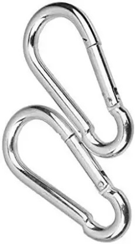 M A sports Stainless Steel Safety Locks for gym (M8x80mm)- Multipurpose Snap Hook Pack of 2 Multi-training Bar