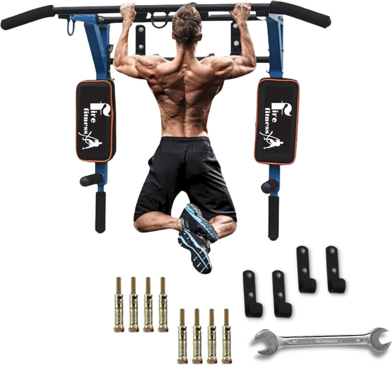 FIRE FITNESS Wall mount pull up bar, wall mount 3 in 1, Chin up bar, home gym equipment Pull-up Bar