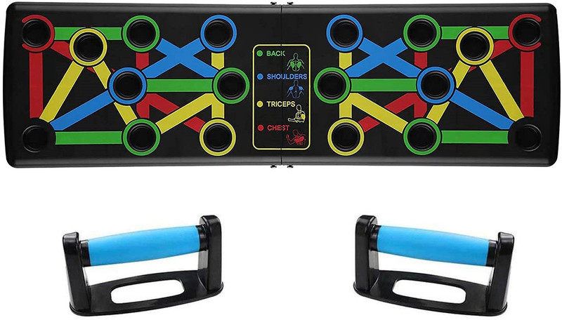RECTITUDE Multifunction Flex Board for Chest, Muscle, Triceps, Shoulder Home Workout Push-up Bar(Multicolor)