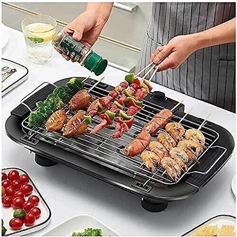 Dk Home Appliances 2000W Electric Portable Indoor and Outdoor Barbeque Grill Electric Grill