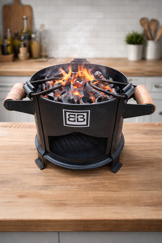 iRONKing Iron king Sigdi Angeethi Barbeque Grill with 3 Skewer Charcoal Grill(Portable)
