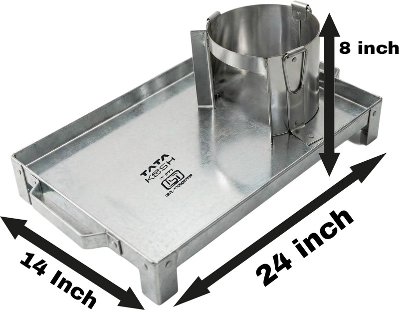 FAYZANIC Heavy Duty Iron New Barbeque Grill | /Barbeque Tool/ tandoor grill /grill/ chulha/gas ka chulha/ Round Charcoal BBQ Stove with Side Handles | Outdoor Picnic Camping Grill Charcoal Grill(Portable)
